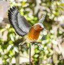 [55869] La Hacienda - Metal Inquisitive Chaffinch on Stake Image 