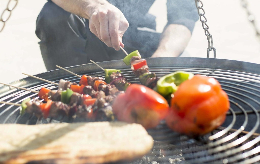 [55578] La Hacienda - Tripod With Hanging Grill Image 