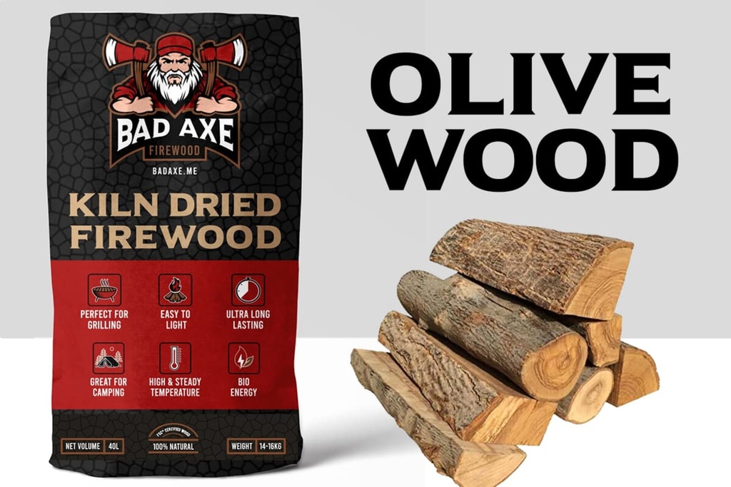 [OLIVE40L] Bad Axe Firewood - Olive 40L Sack Approx 15kg Image 