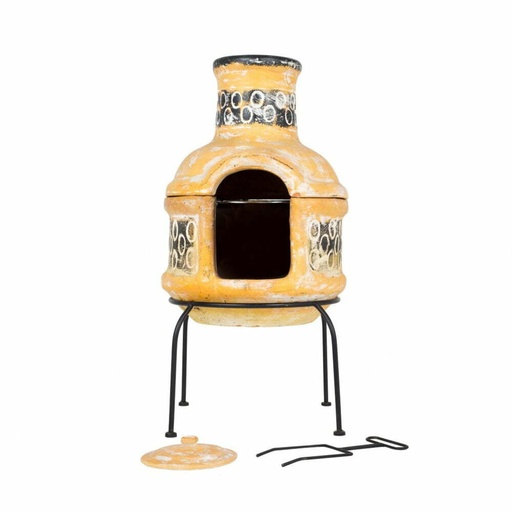 [67030] La Hacienda - Circles Small Chimenea with grill