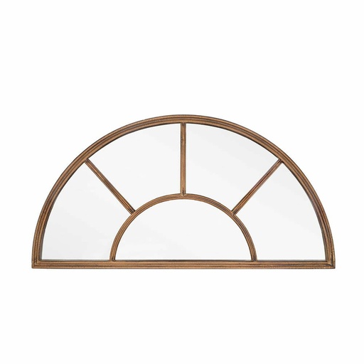 [55935] La Hacienda - Aged Half Moon  Arch Mirror 100 x 50 cm